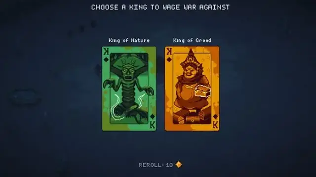 9 Kings diplomacy screen choosing a rival king to wage war against