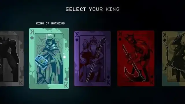 9 Kings select your king screen showing the nine ruler cards